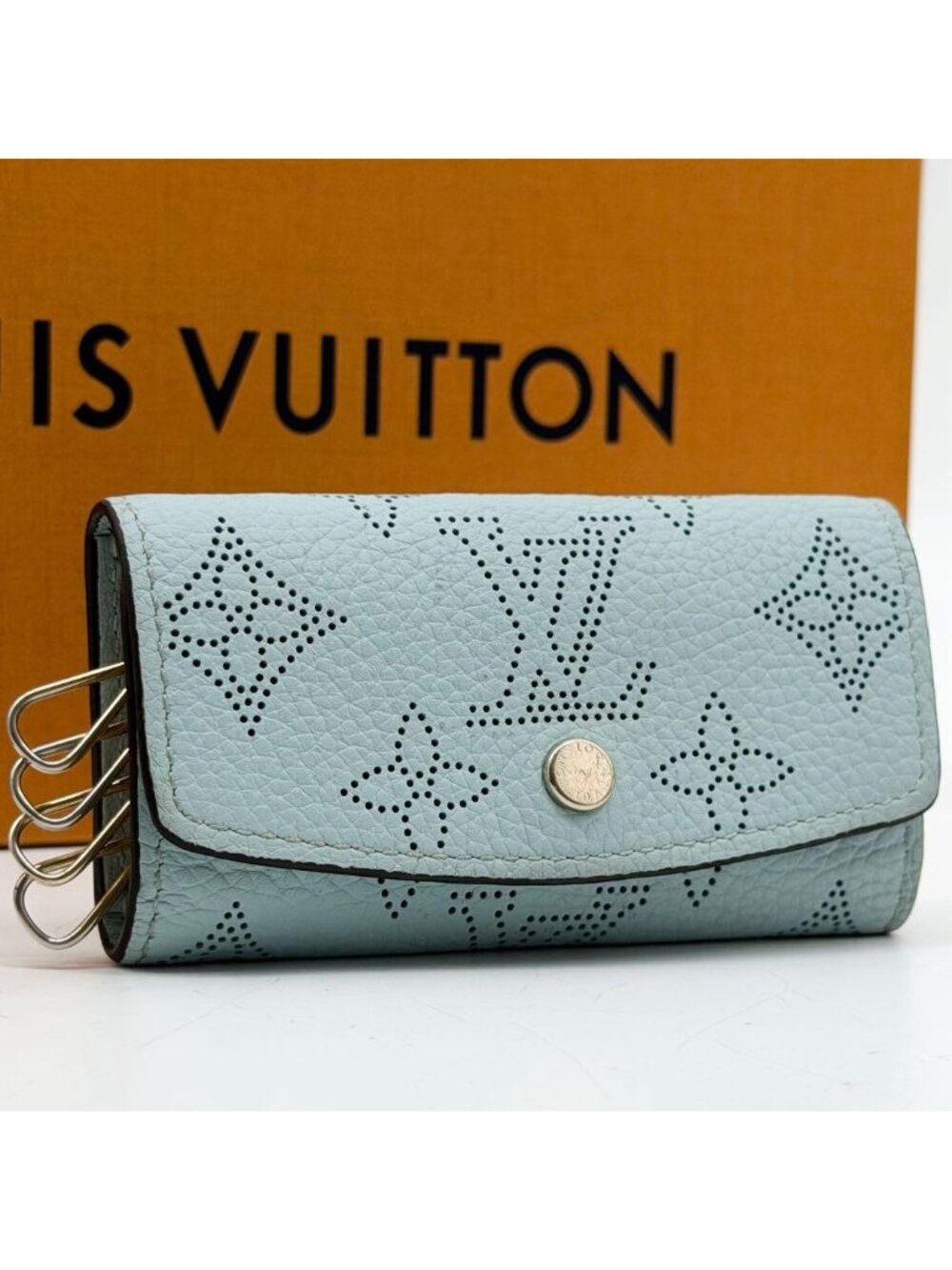 Louis Vuitton IC Multicles 4 Mahina Blue Key Case Key Holder